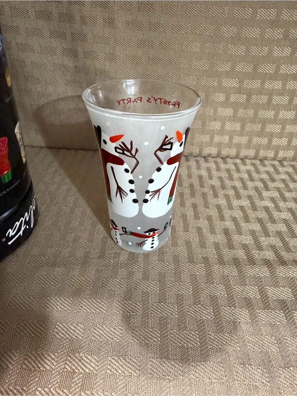 Lolita Snowman shot glass